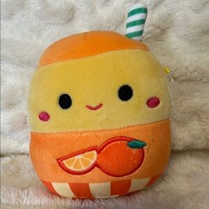Marcos Orange Juice 5” Squishmallows Soft Mystery Plush With Tag 2023 Cup Toy